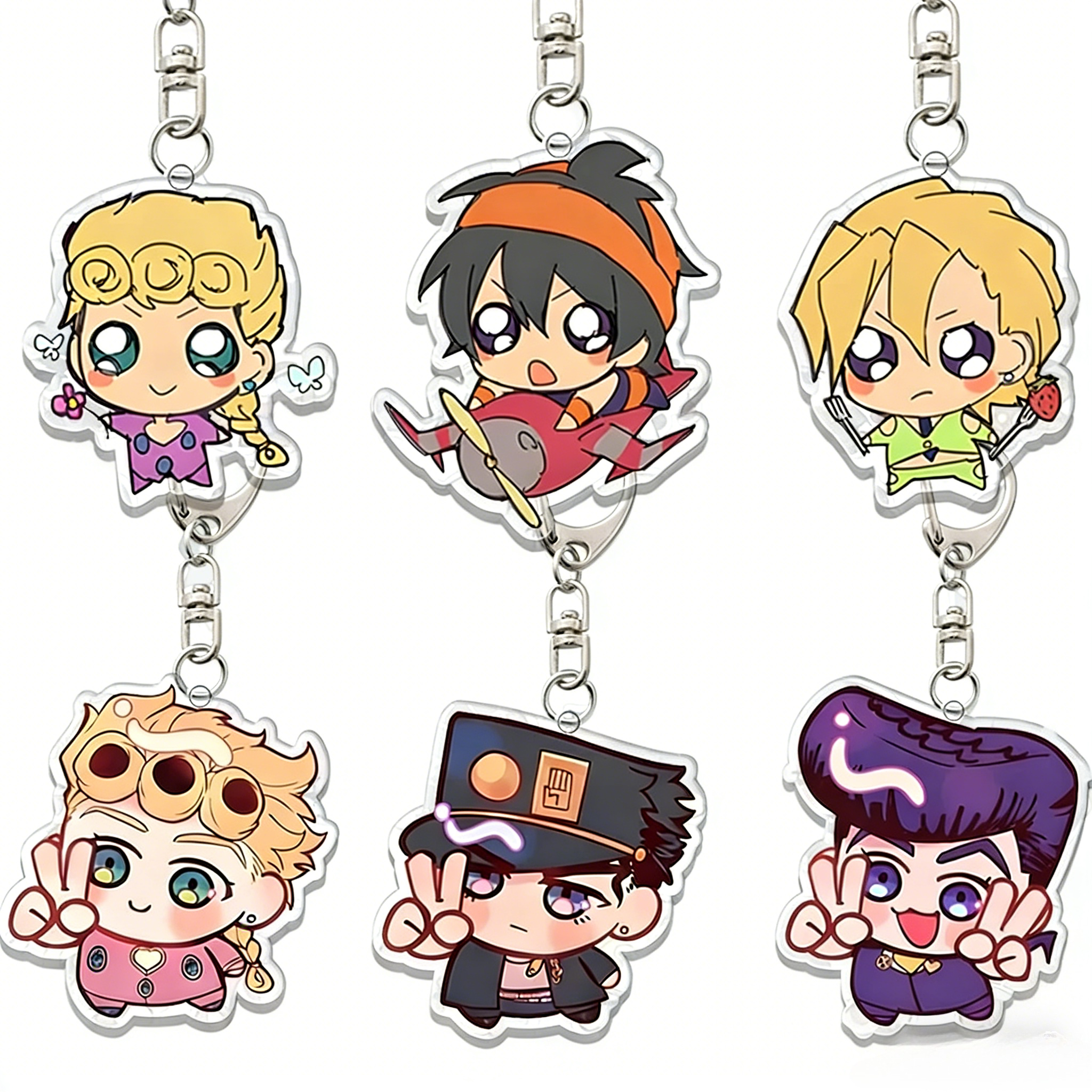 Event Supplies - JoJo's Acrylic Keychain Bizarre Adventure Q