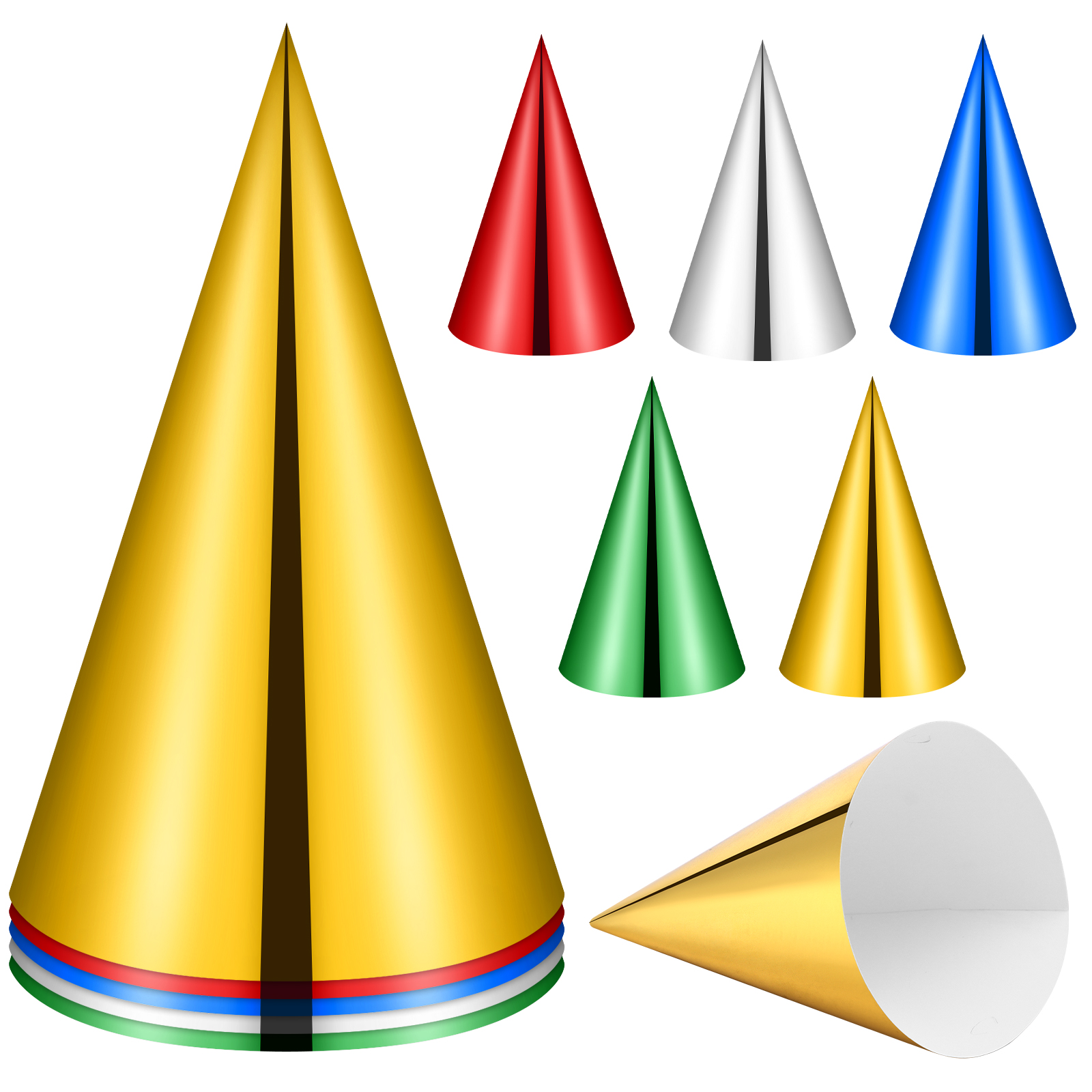 Party Hat Cone - 30Pcs 7.3 * 4.9Inches Cone Party