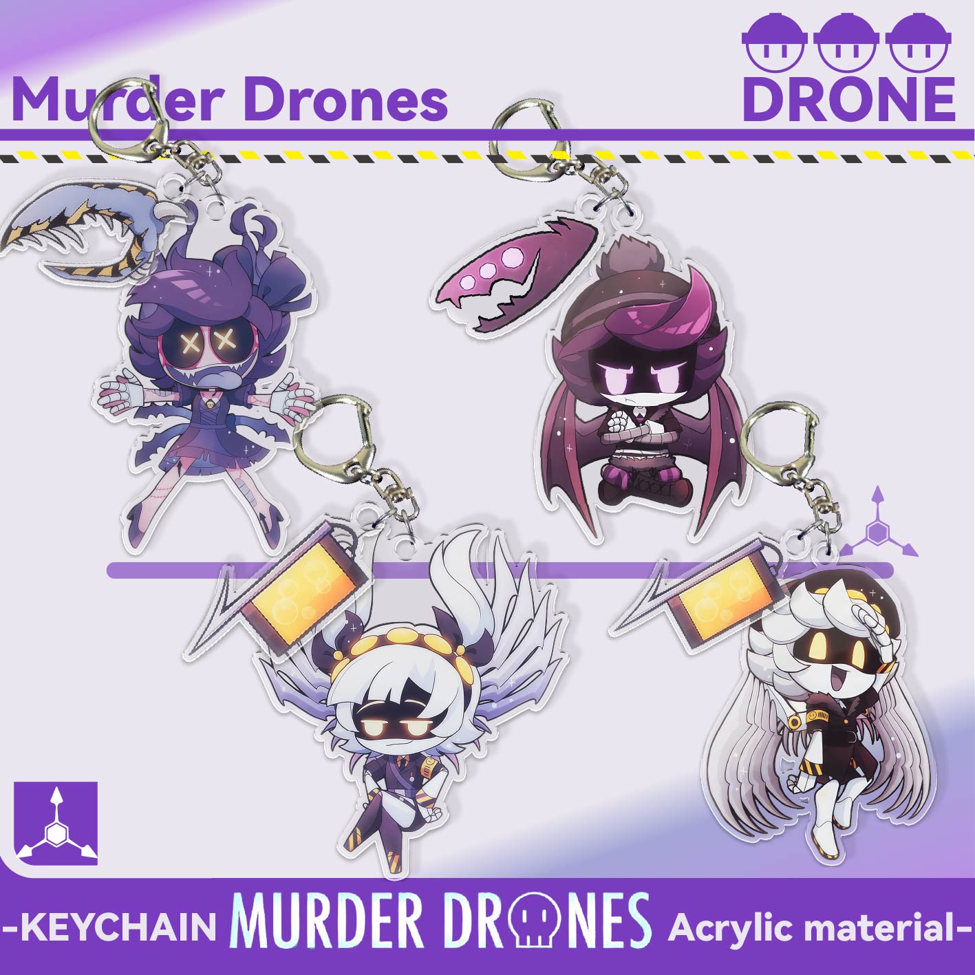 Supply Event - Murder Drones Keychain.,2D Acrylic Shake Keychain,