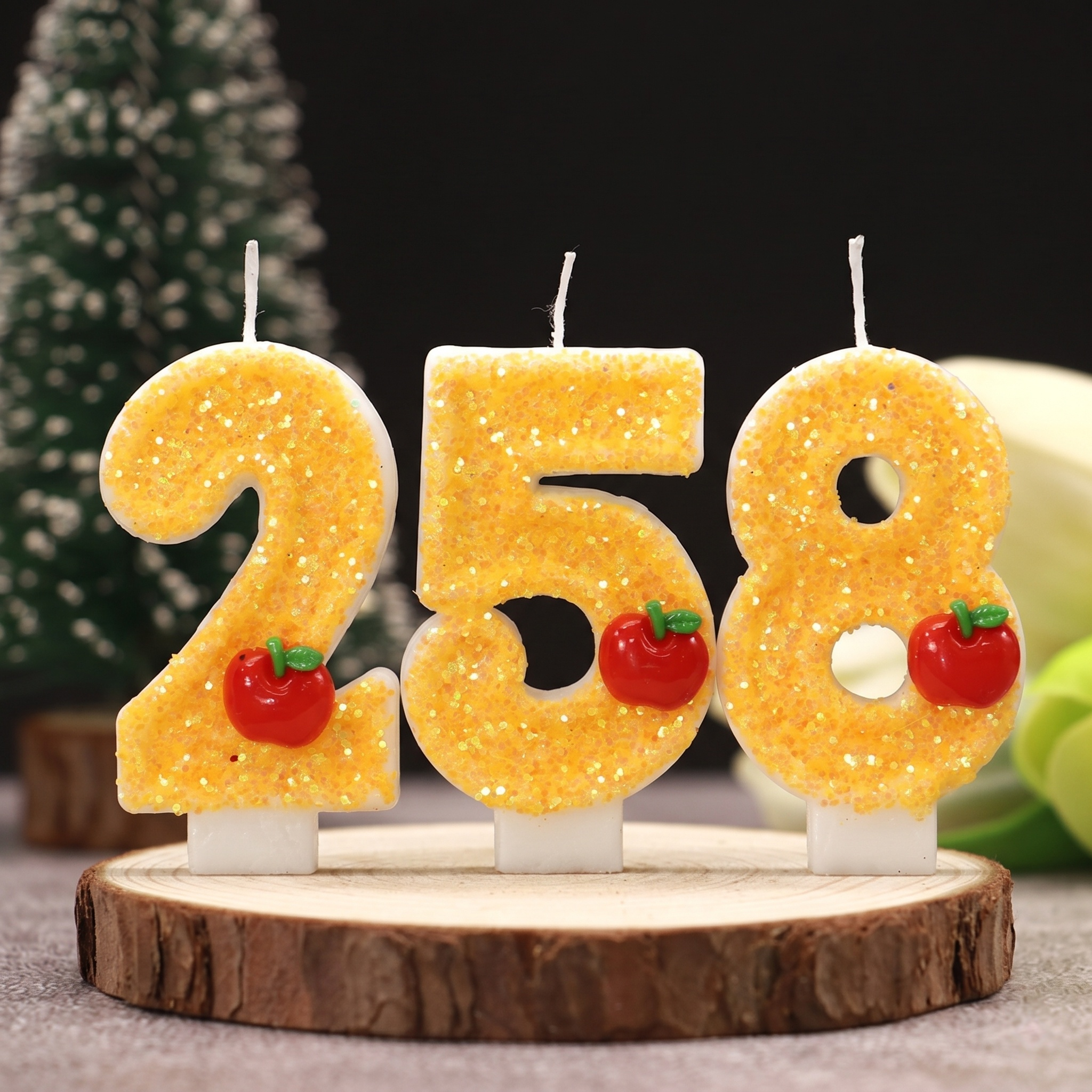 Event Supplies - Red Apple Fresh Yellow Digital Birthday