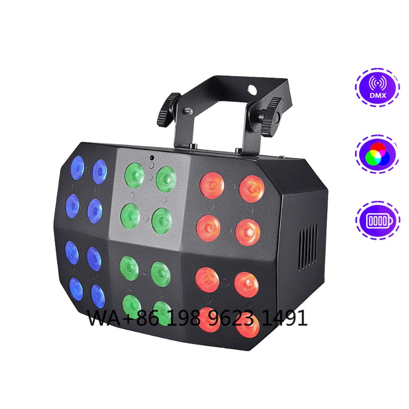 Event & Party Supply - 2Pcs 24*12W RGBWA+UV LED Spider Spotlight