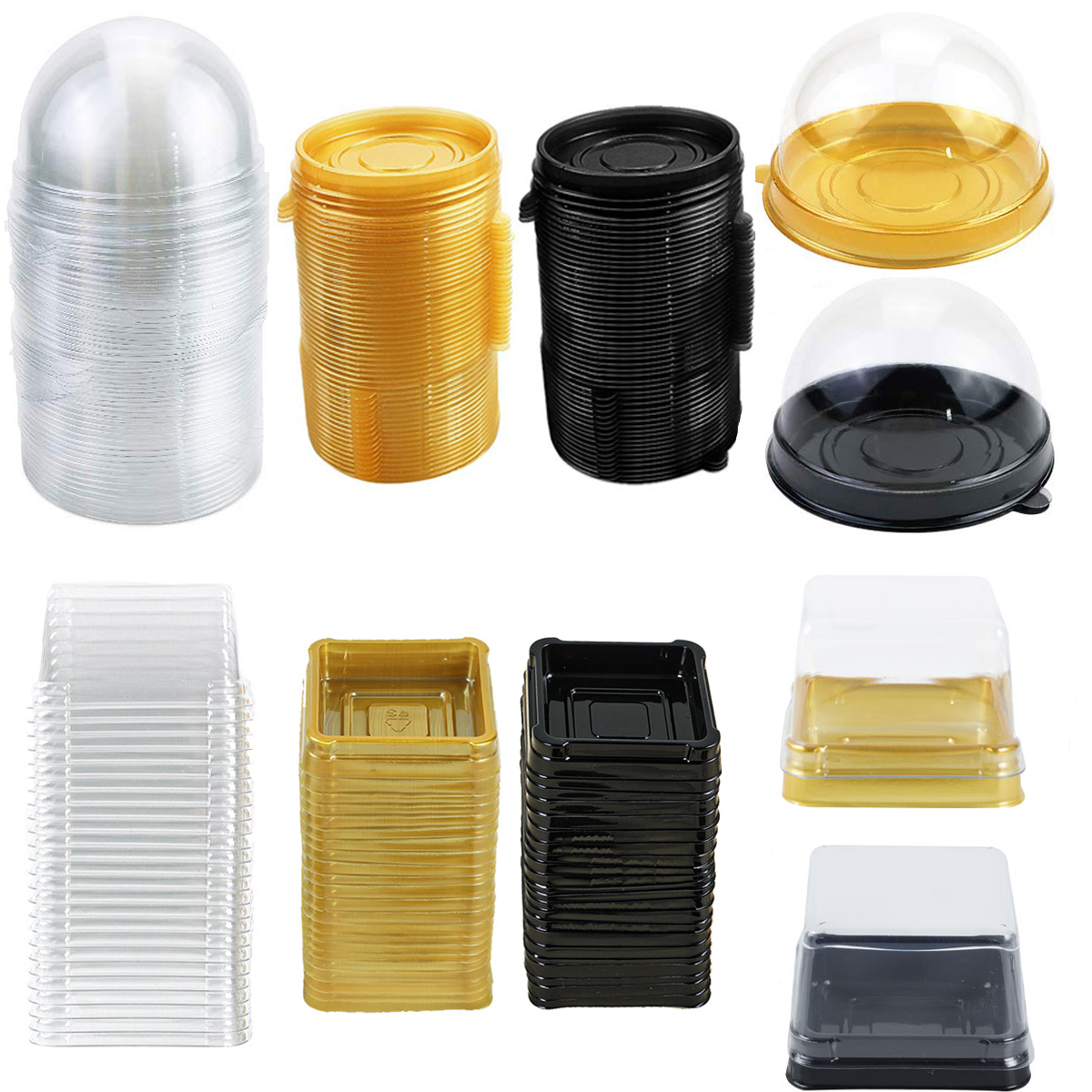 Event Supplies - Transparent Cake Dessert Box Container Transparent