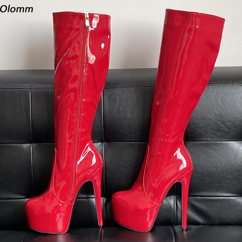 Eve Party - Olomm Women Winter Platform Knee High