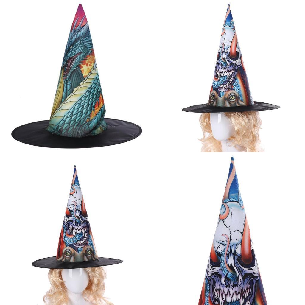 Party Hat Cone - R1WE Fashion Octopus Skull Cone Witch
