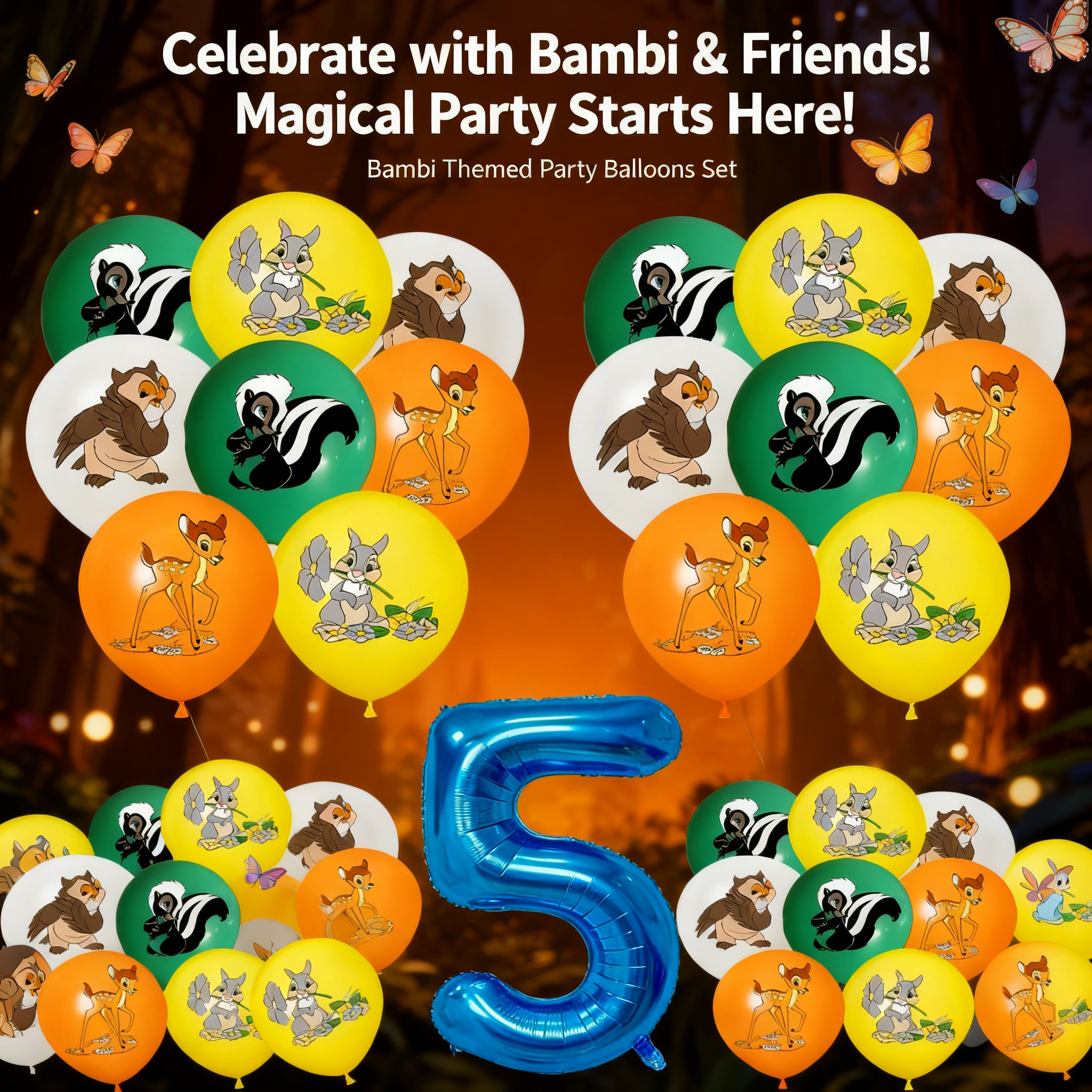 Supply Event - Bambi Forest Pet Deer Birthday Party