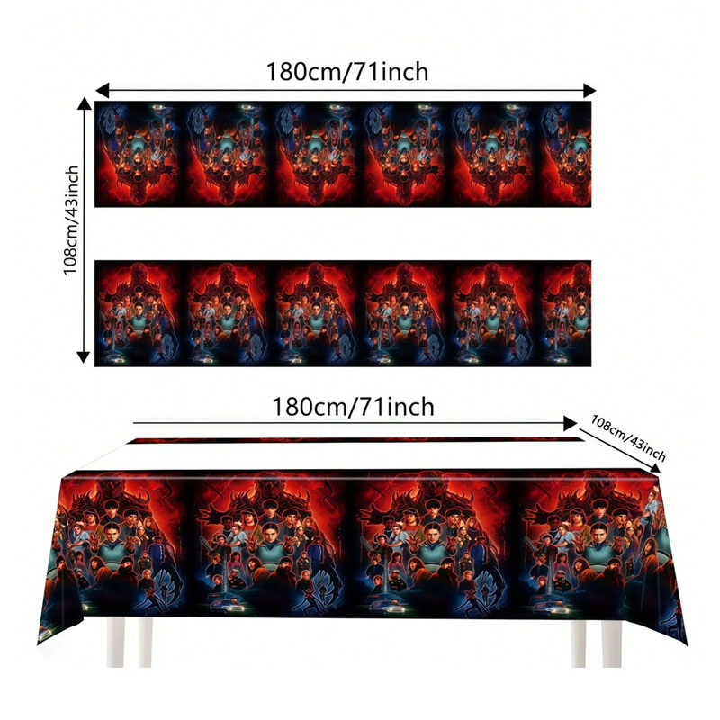 Movie Stranger Things Theme Di – Table Cloth Disposable recenzja i cena