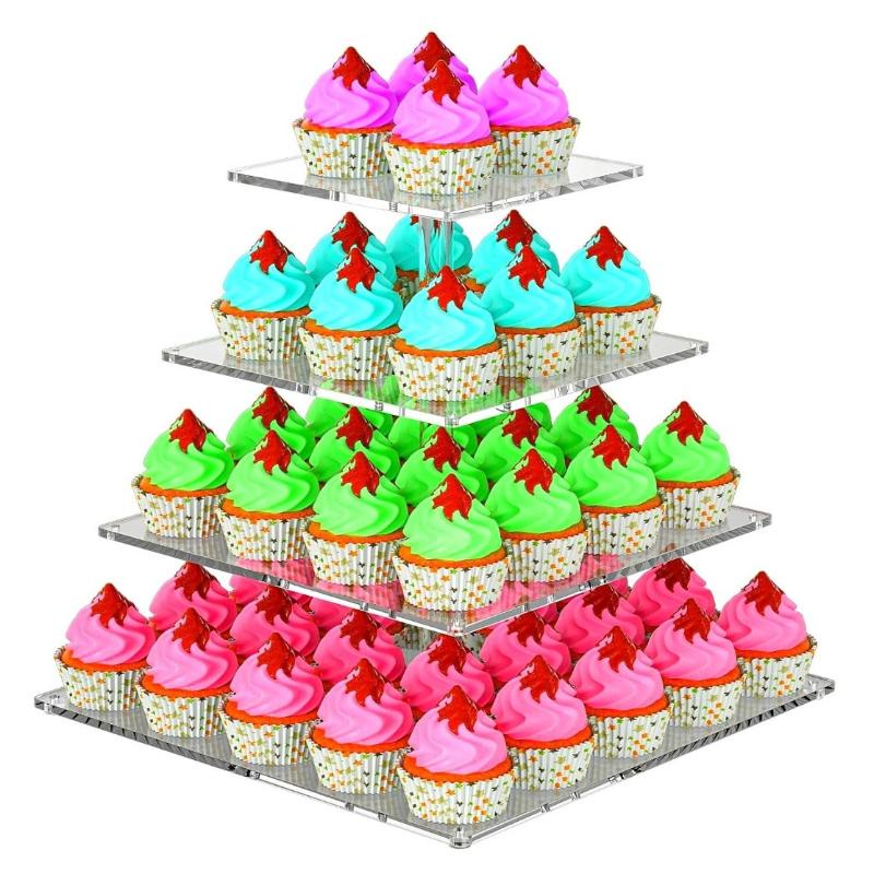 3/4/5 Tier Acrylic Wedding Cak – Cupcake Stand Tier recenzja i cena
