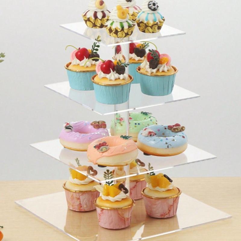3/4/5 Tier Acrylic Wedding Cak – Cupcake Stand Tier recenzja i cena