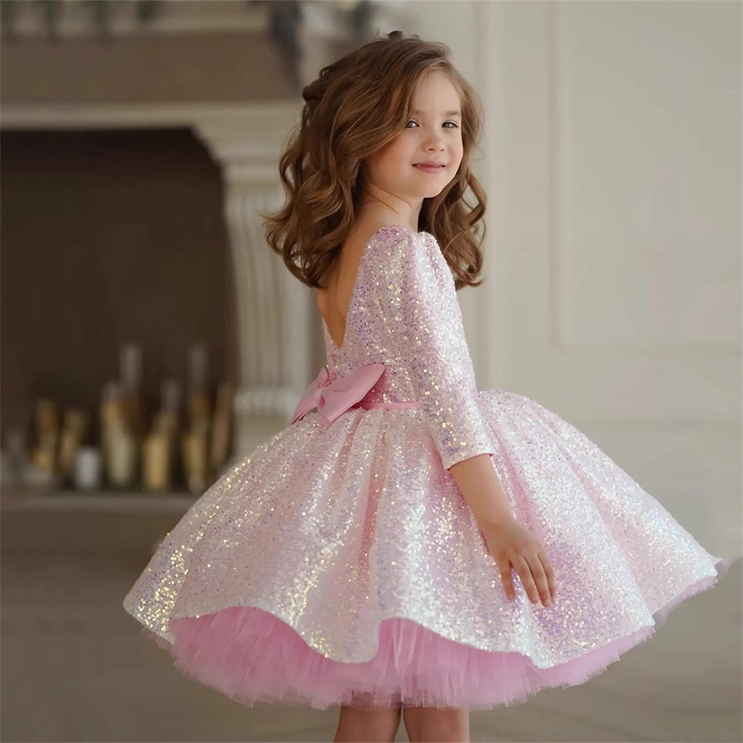 Glitter Pink Girl Dress Knee L – Birthday Sash Glitter recenzja i cena