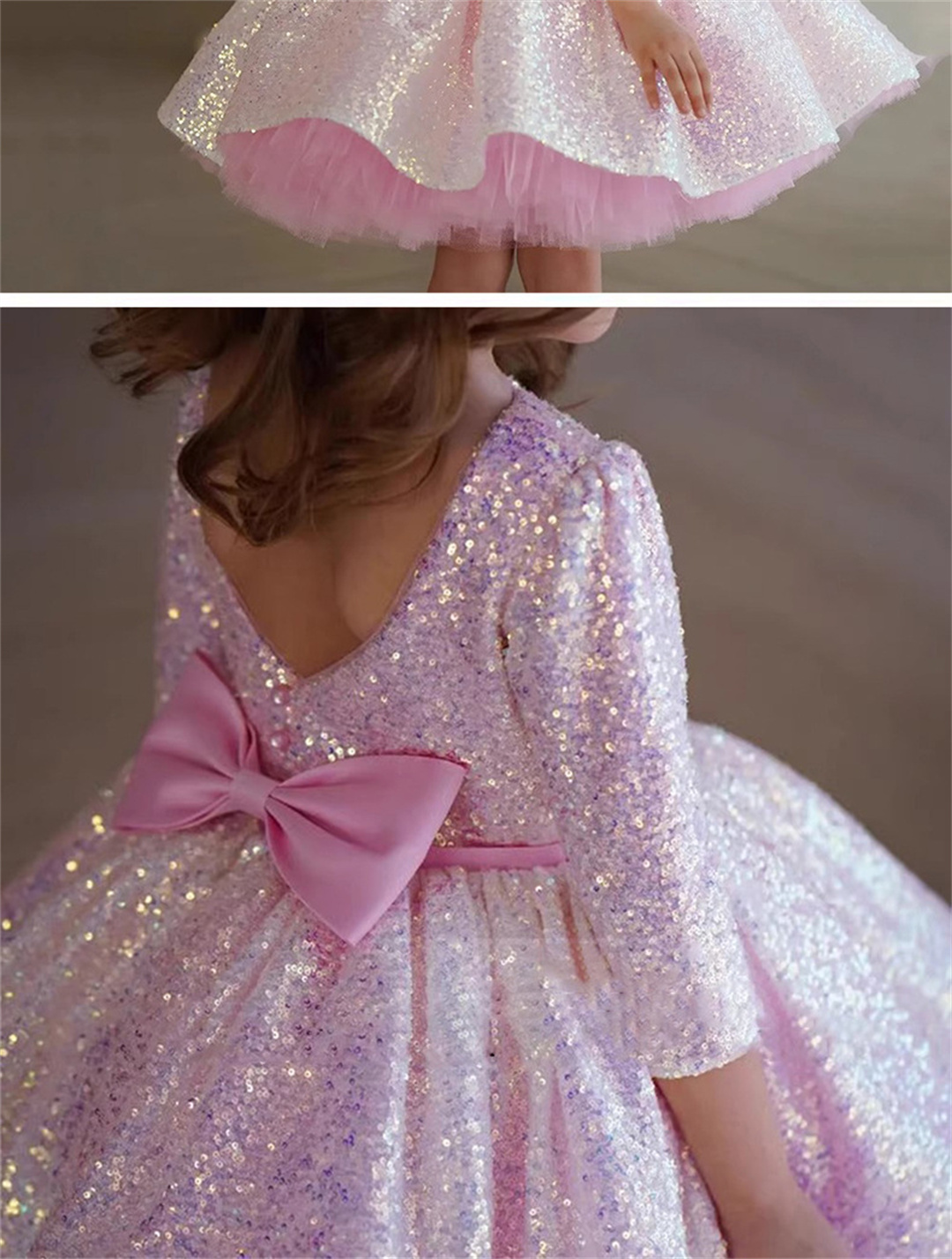 Glitter Pink Girl Dress Knee L – Birthday Sash Glitter recenzja i cena