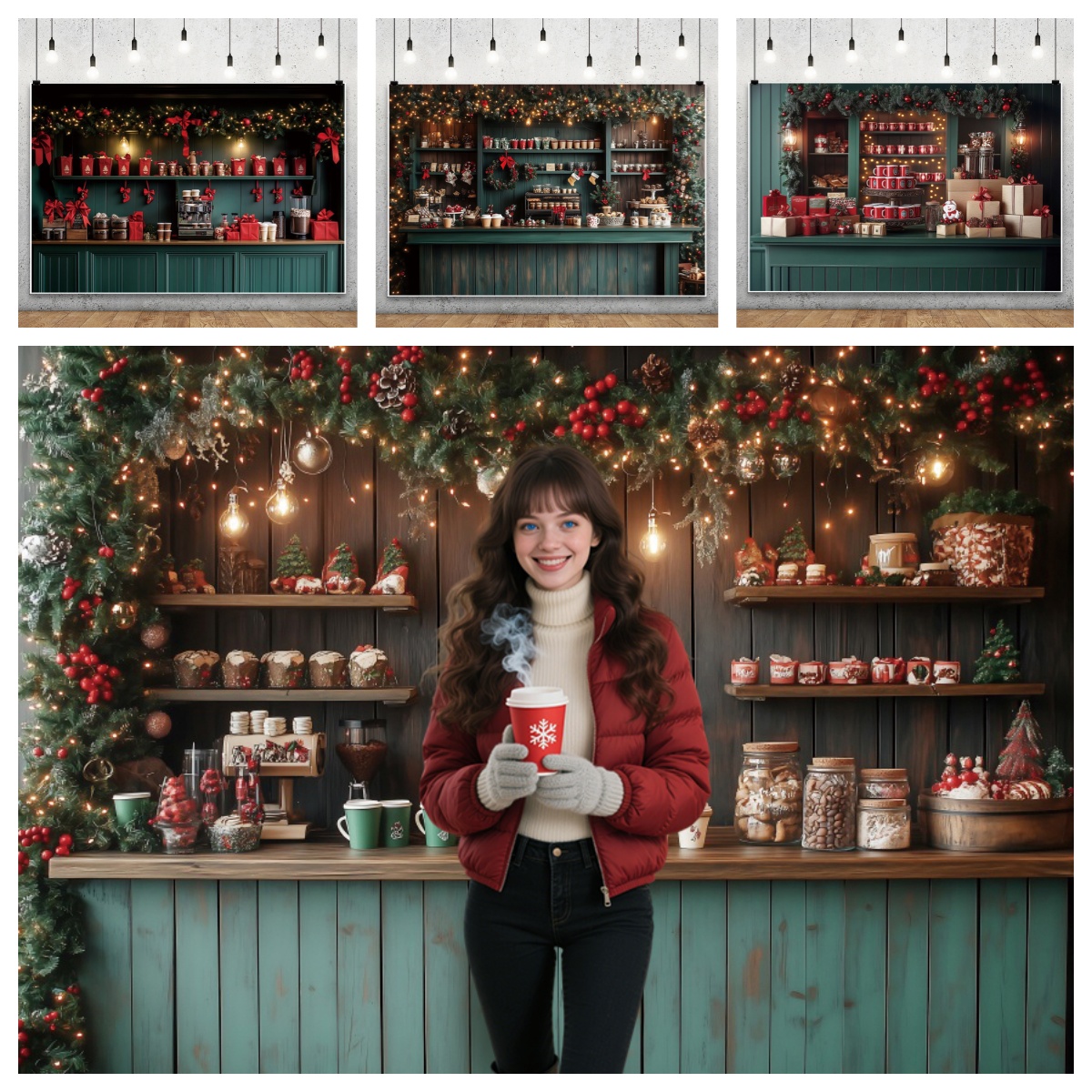 Christmas Photography Backdrop – Dessert Table Backdrop recenzja i cena