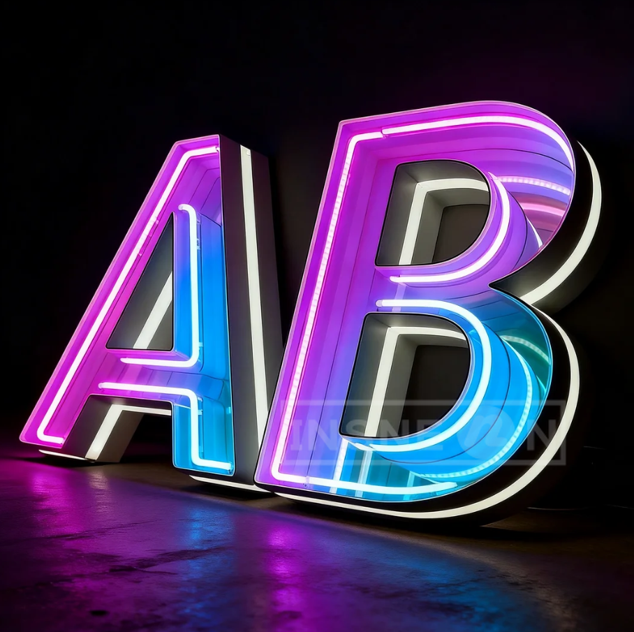 Shop Mirror Sign Custom Infini – Neon Sign Party recenzja i cena
