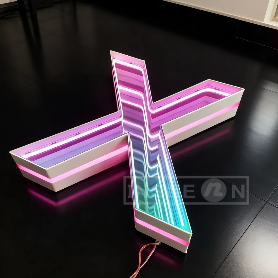 Shop Mirror Sign Custom Infini – Neon Sign Party recenzja i cena