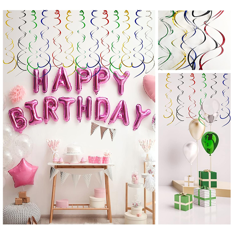 6pcs/set Hanging Swirl Decorat – Confetti Cannon Tube recenzja i cena