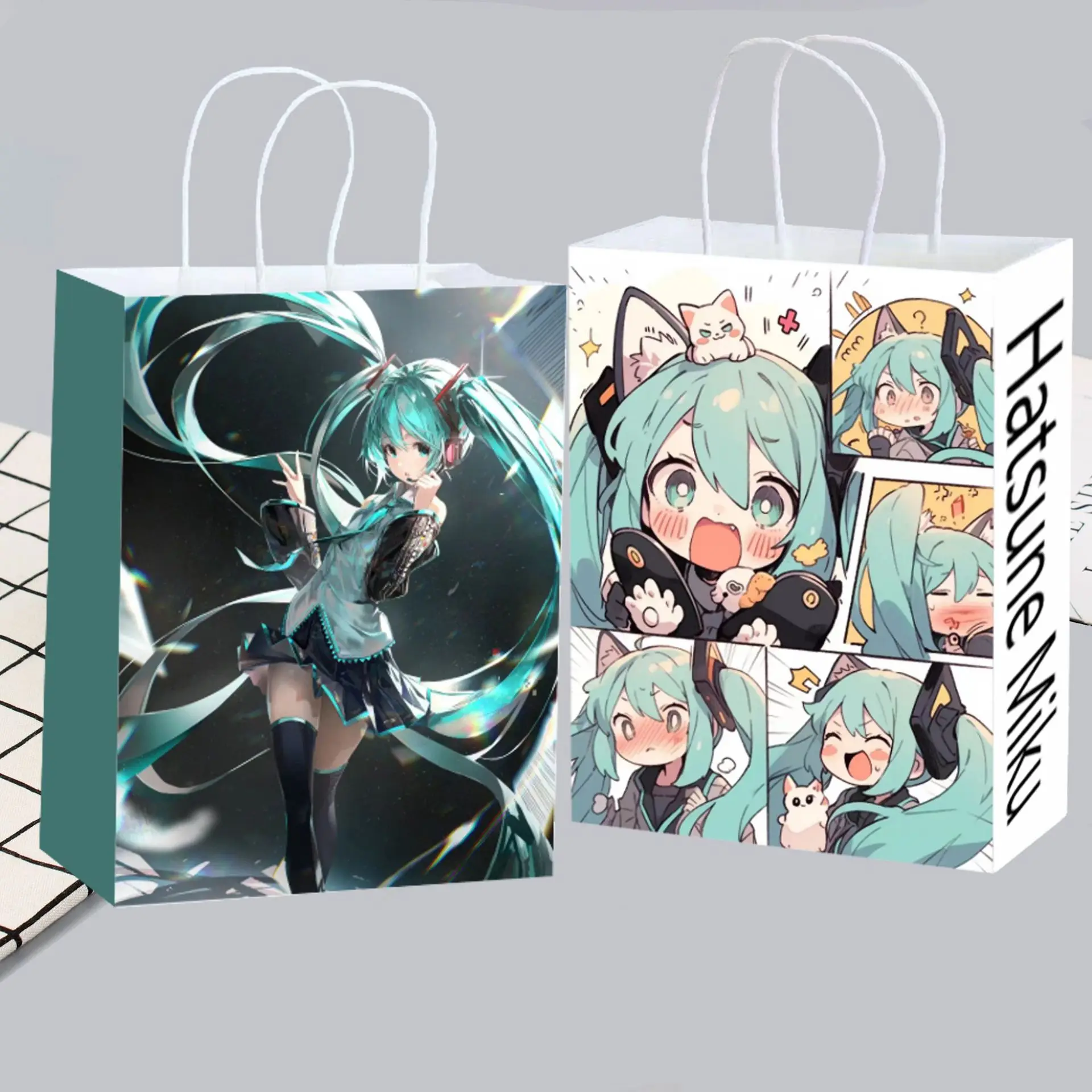 Cute Anime Hatsune Miku Paper  – Party Favor Bag recenzja i cena