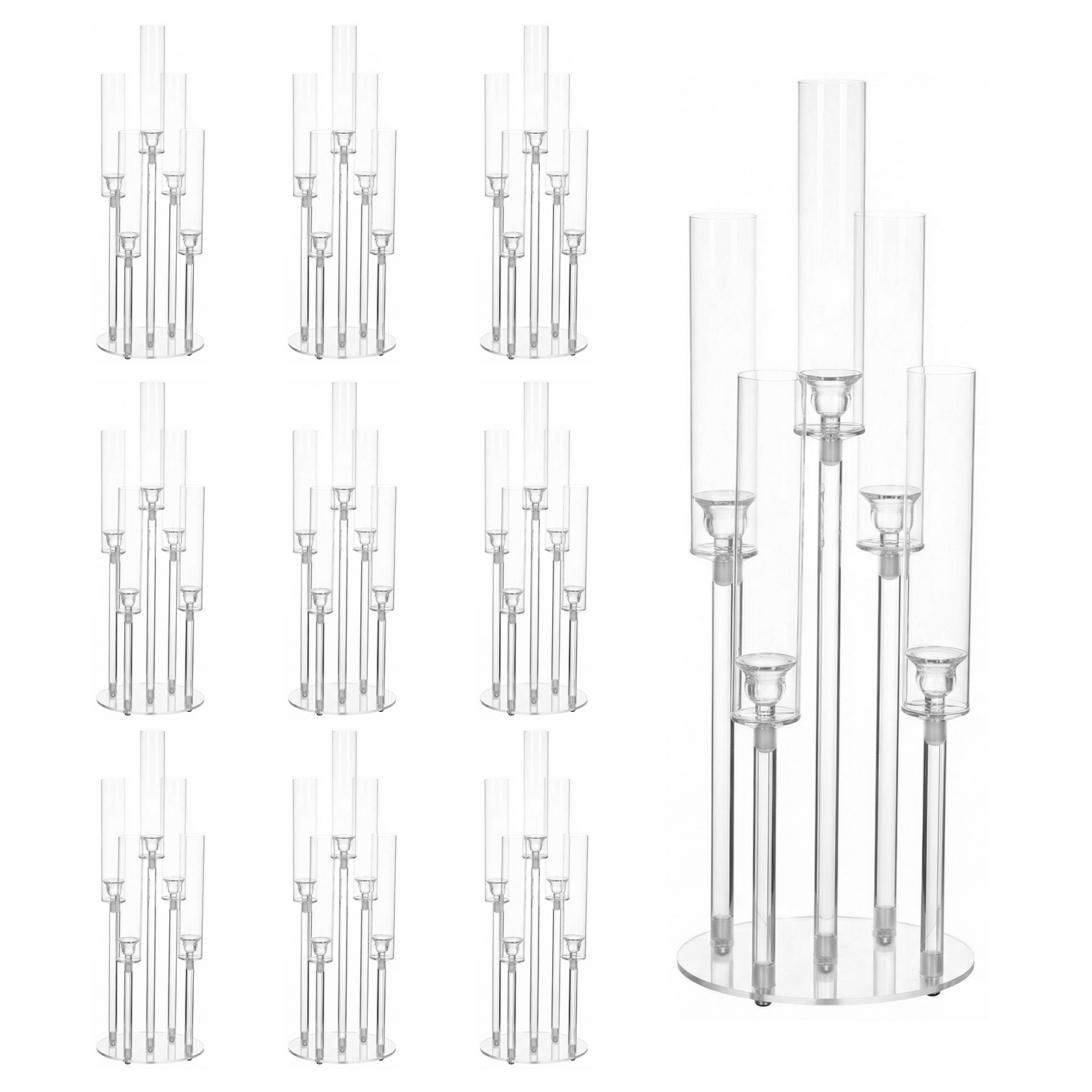 20/10PCS 5 Arm Acrylic Candle  – Centerpiece Stick recenzja i cena