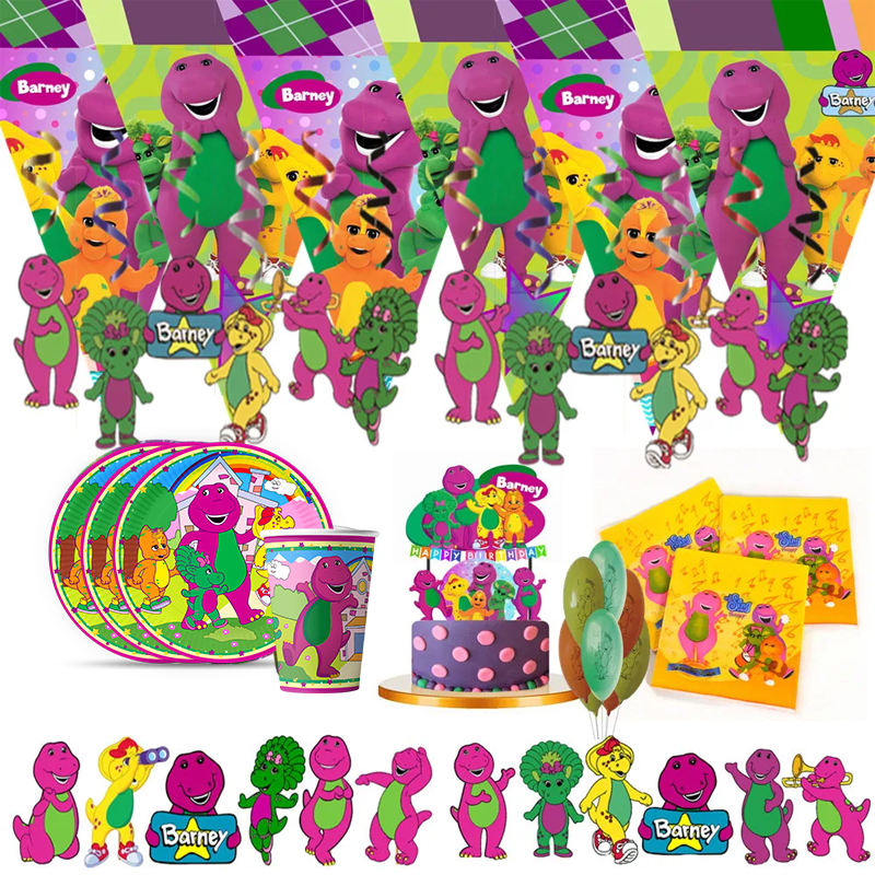 Dinosaur Barney Party Supplies – Table Cloth Disposable recenzja i cena
