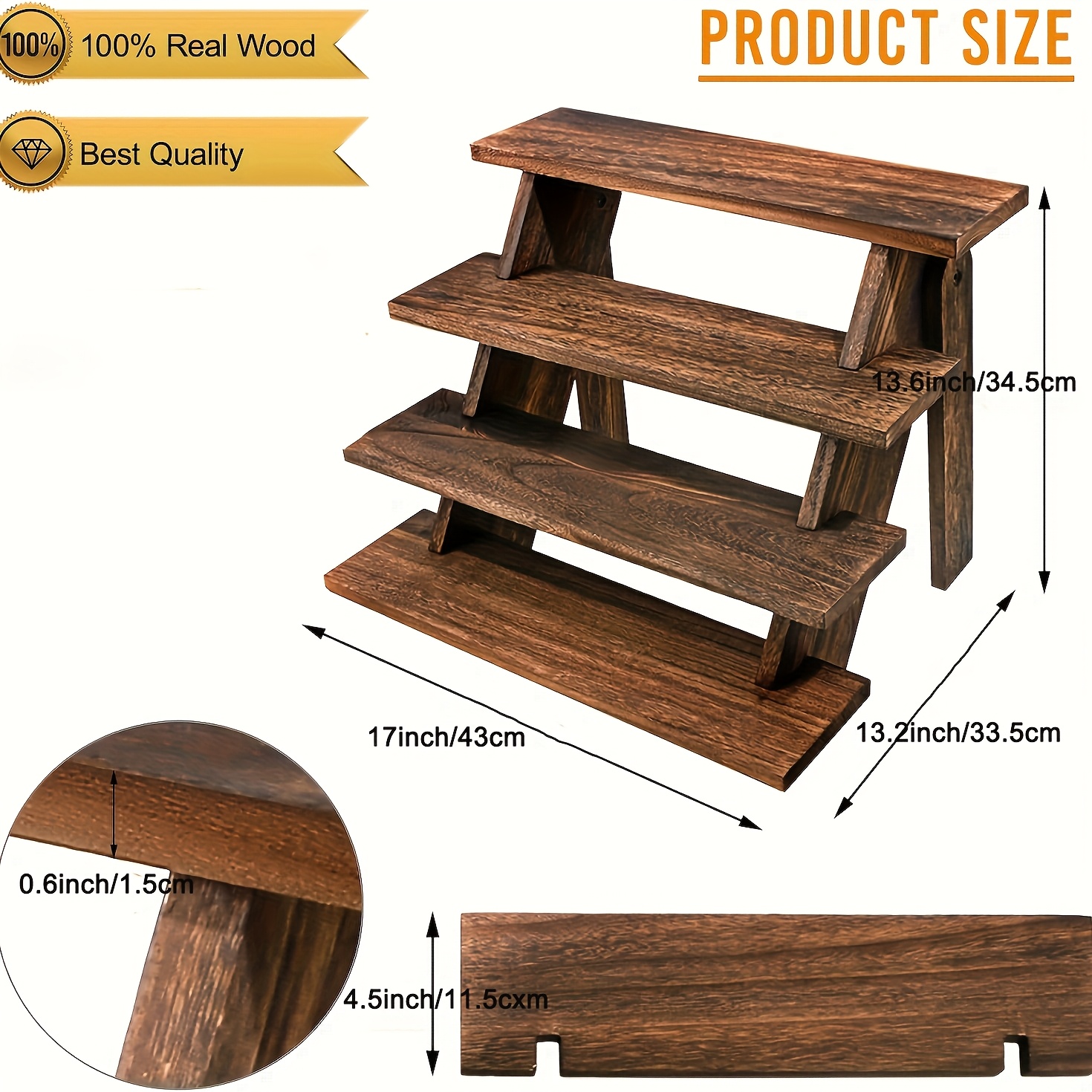 2 Wooden Cupcake Stand - 4-Tie – Cupcake Stand Tier recenzja i cena