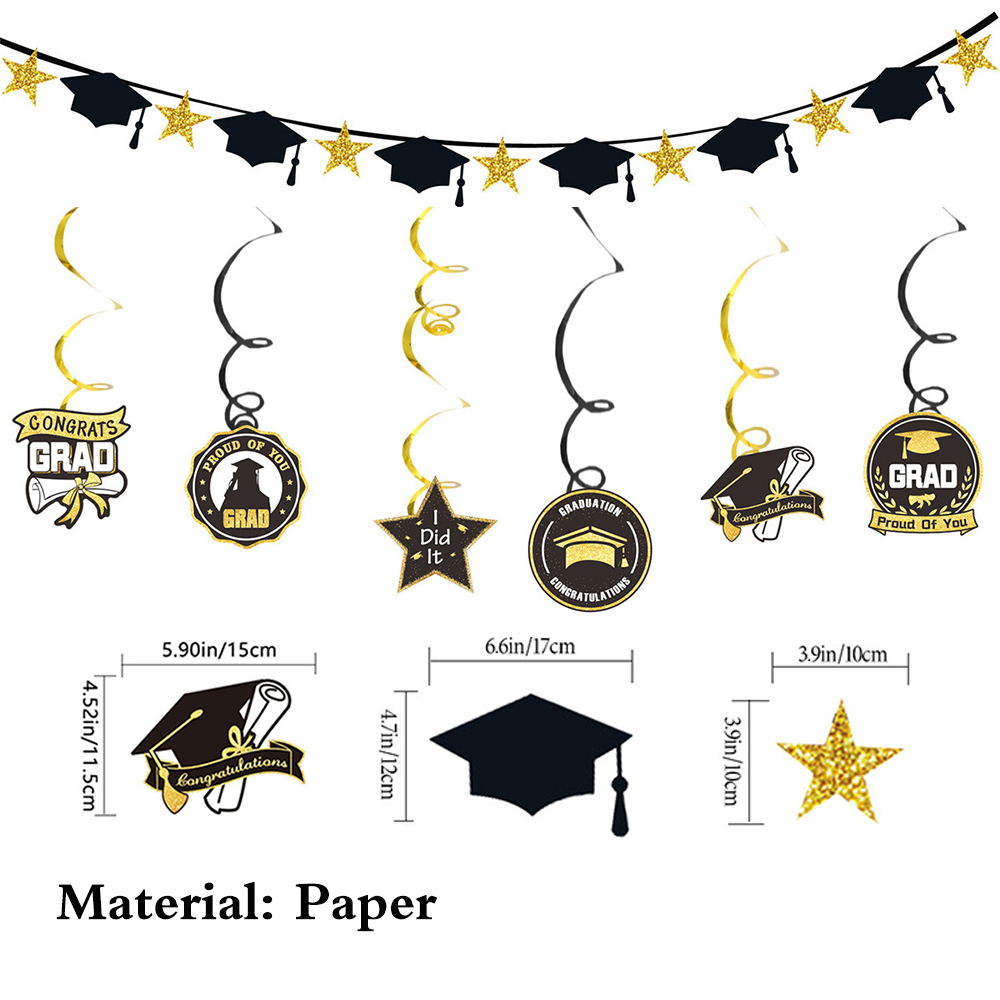 Graduation Party Decoration Se – Party Banner Gold recenzja i cena