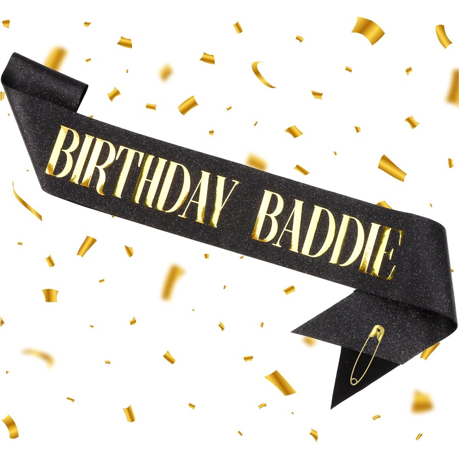 BIRTHDAY BADDIE Sash Black Gli – Birthday Sash Glitter recenzja i cena