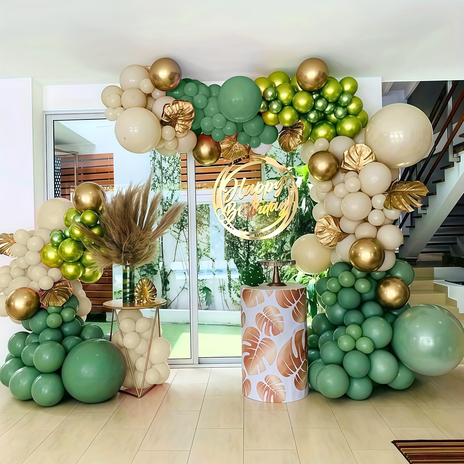 88pcs Sage Green & Golden Ball – Balloon Arch Kit recenzja i cena