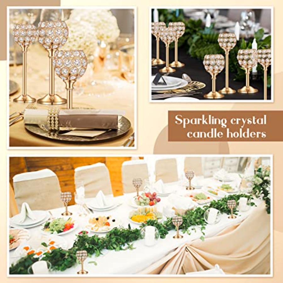 18 Pieces Crystal Candle Holde – Centerpiece Stick recenzja i cena
