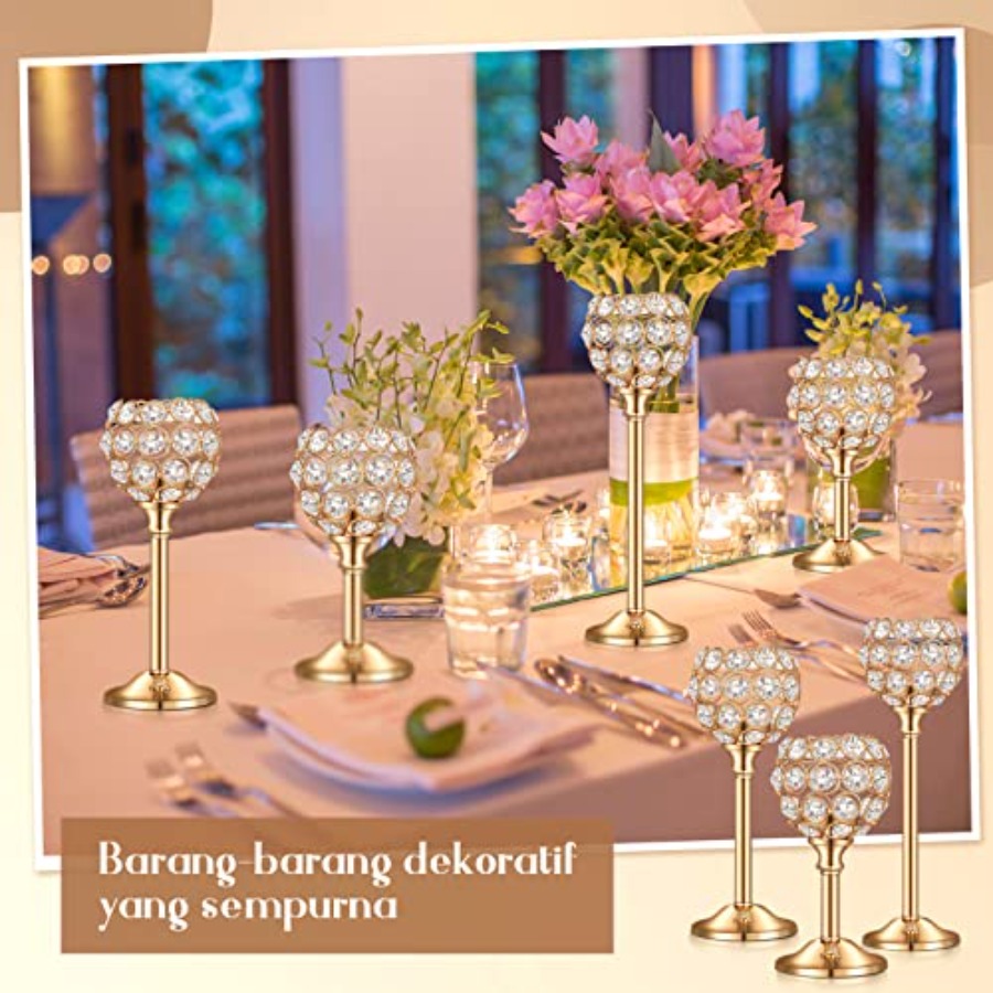 18 Pieces Crystal Candle Holde – Centerpiece Stick recenzja i cena