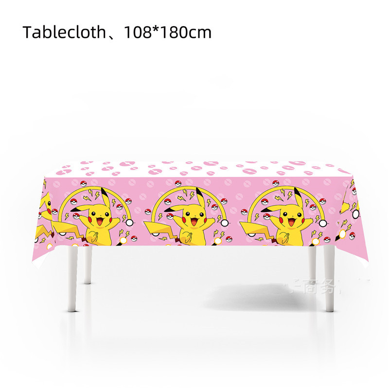 1pc Pikachu Pokemon Tablecloth – Table Cloth Disposable recenzja i cena