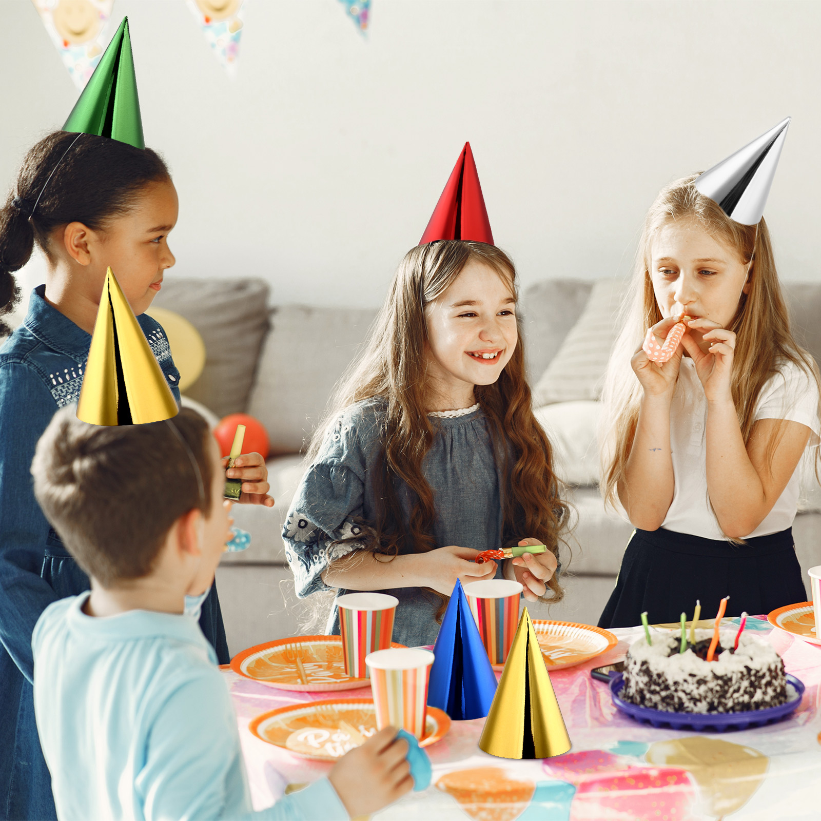 30Pcs 7.3 * 4.9Inches Cone Par – Party Hat Cone recenzja i cena