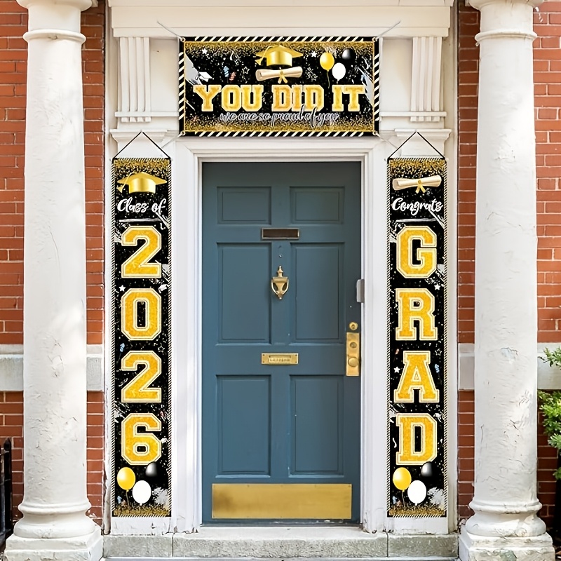2D 3Pcs 2026 Graduation Banner – Party Banner Gold recenzja i cena