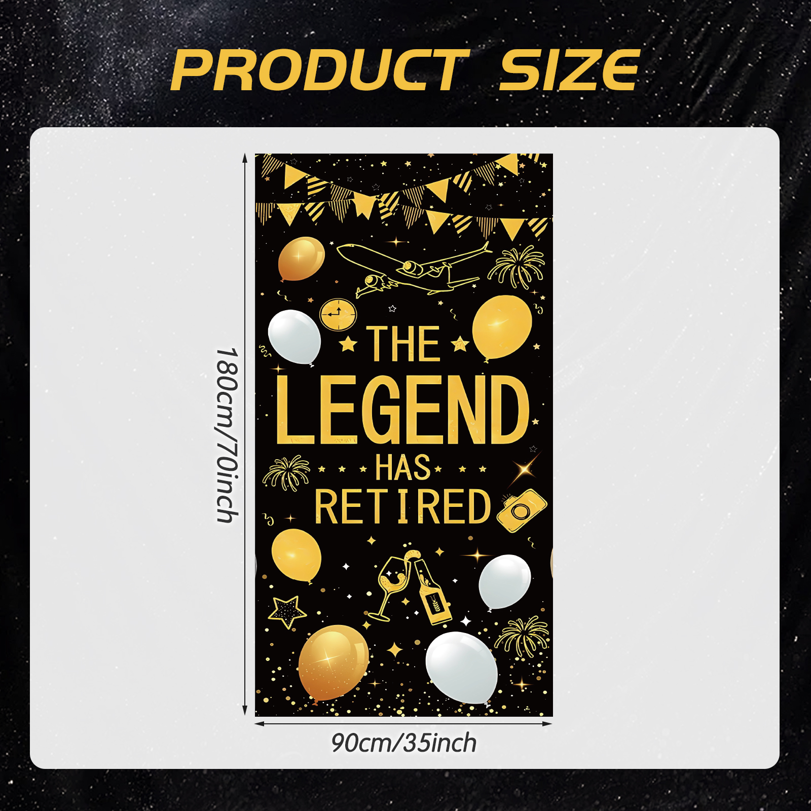 Retirement Party Decorations f – Party Banner Gold recenzja i cena