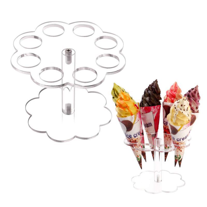 Ice Cream Cone Holder Acrylic  – Cotton Candy Cone recenzja i cena
