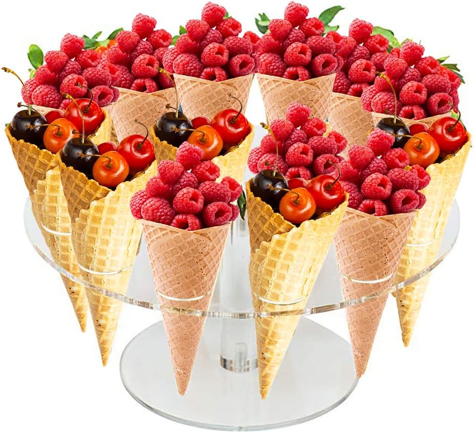 Ice Cream Cone Holder Acrylic  – Cotton Candy Cone recenzja i cena