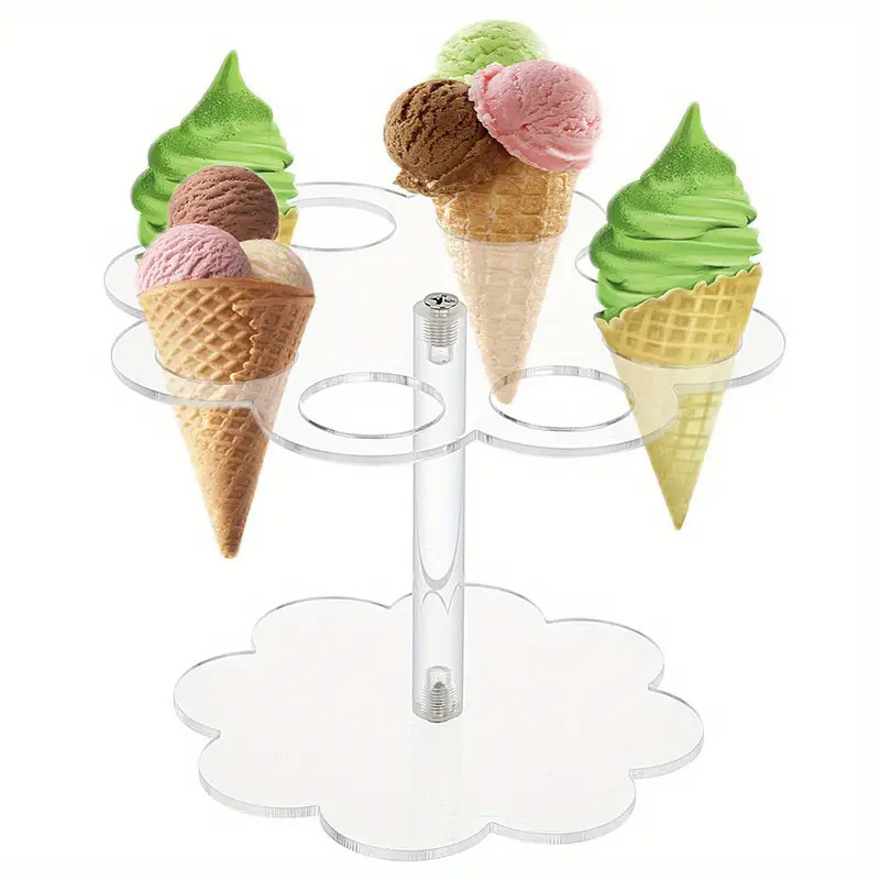 Ice Cream Cone Holder Acrylic  – Cotton Candy Cone recenzja i cena