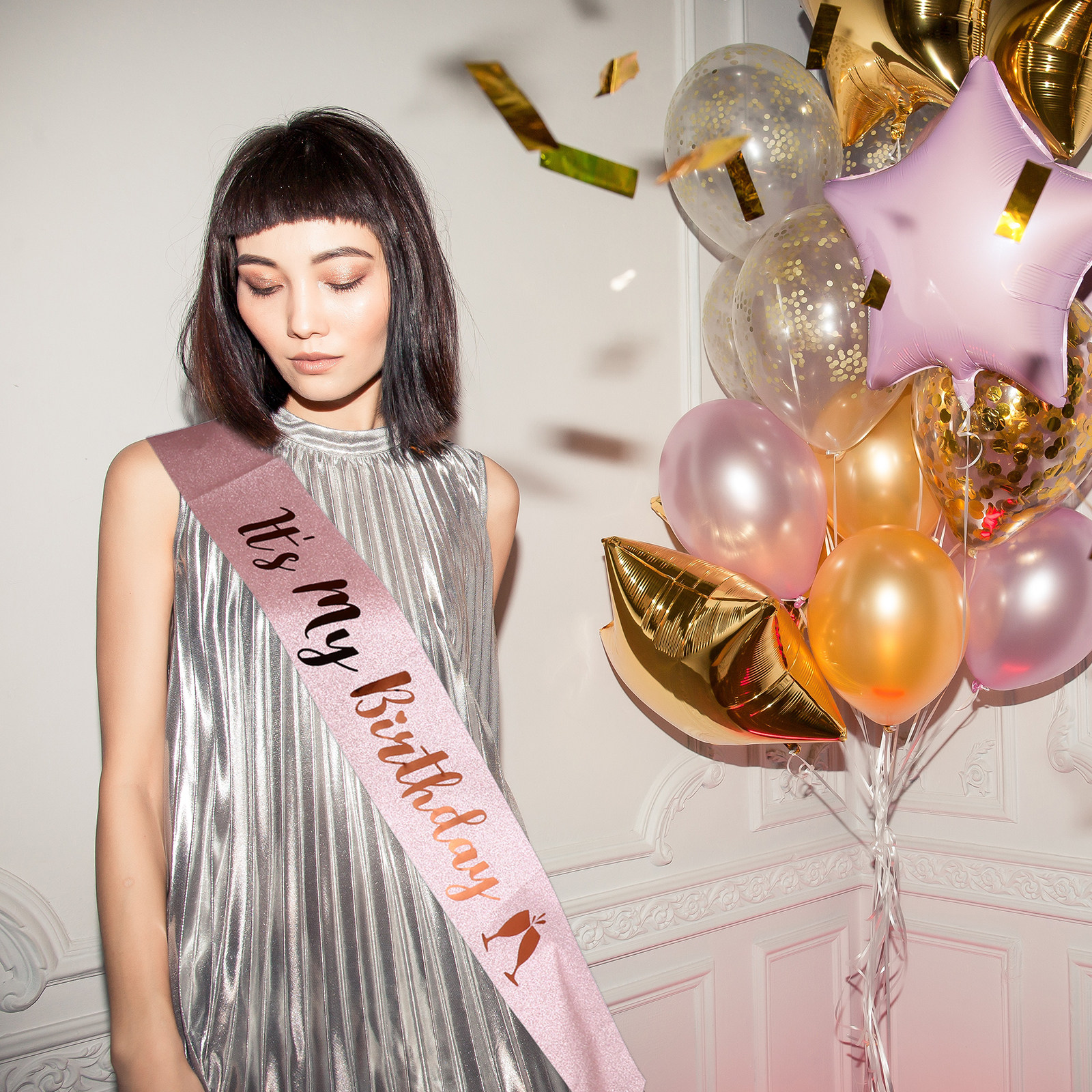 1Pcs Birthday Sash Glitter Clo – Birthday Sash Glitter recenzja i cena