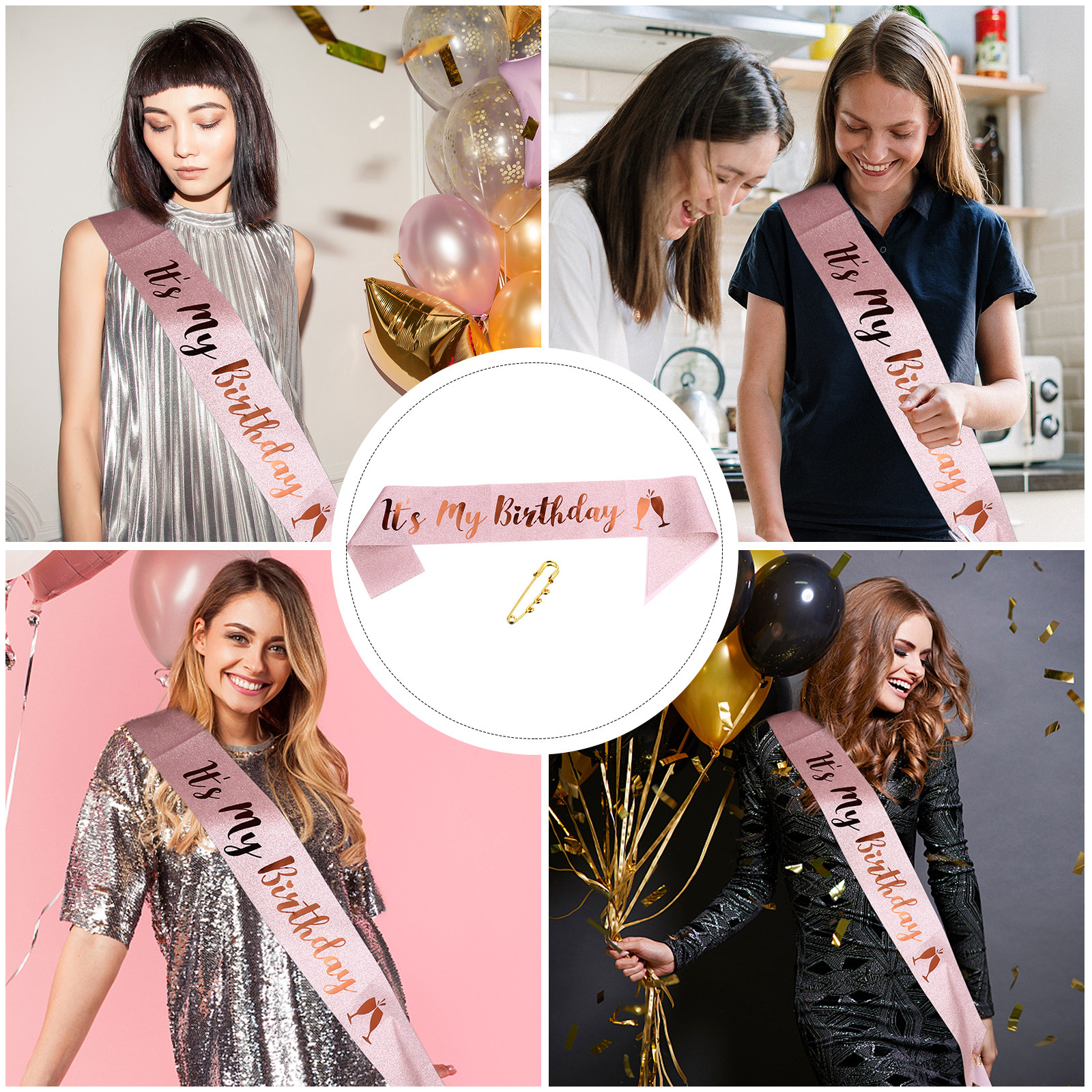 1Pcs Birthday Sash Glitter Clo – Birthday Sash Glitter recenzja i cena