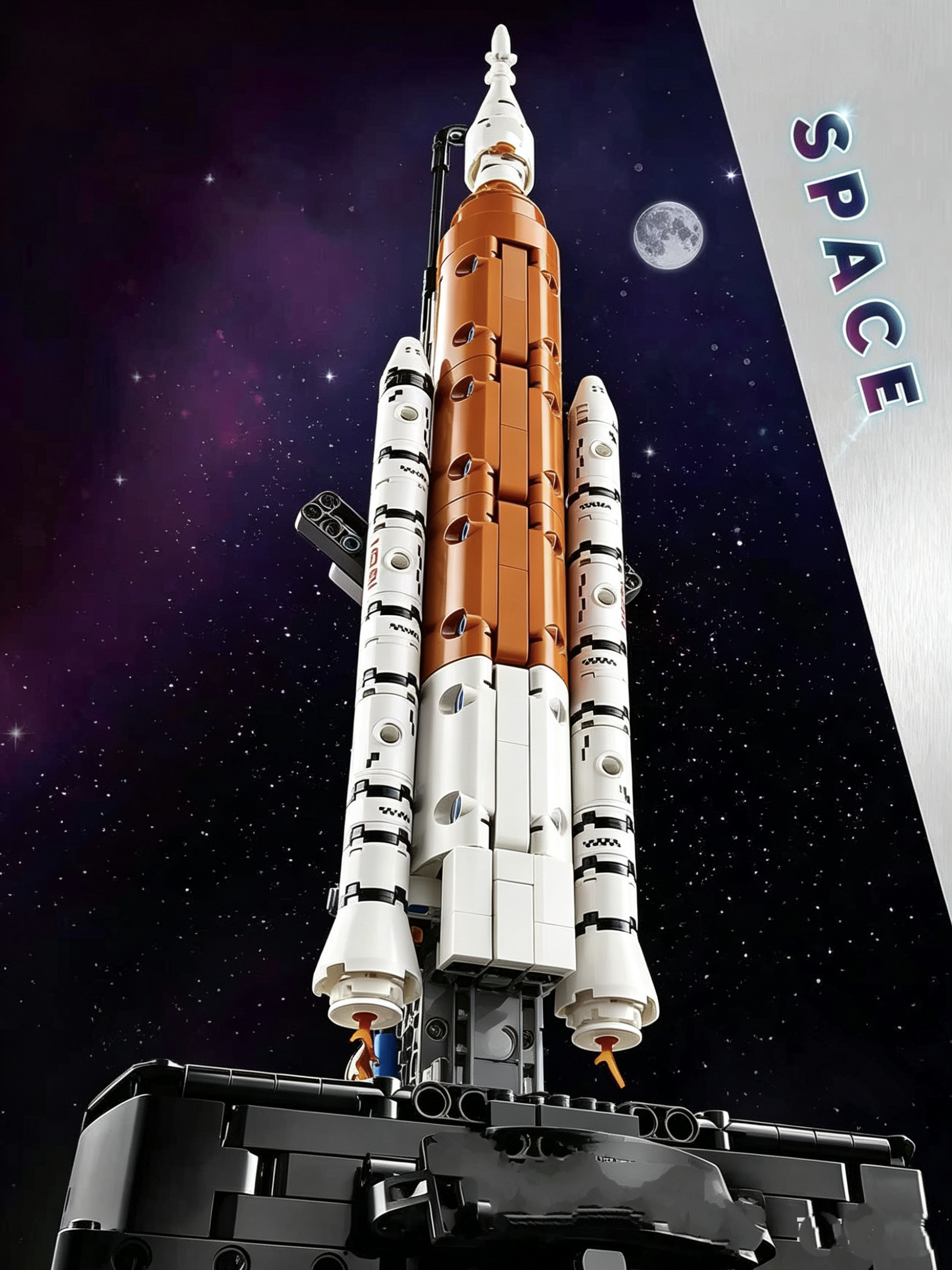 632PCS Space Launch legoed art – Event Launch Party recenzja i cena