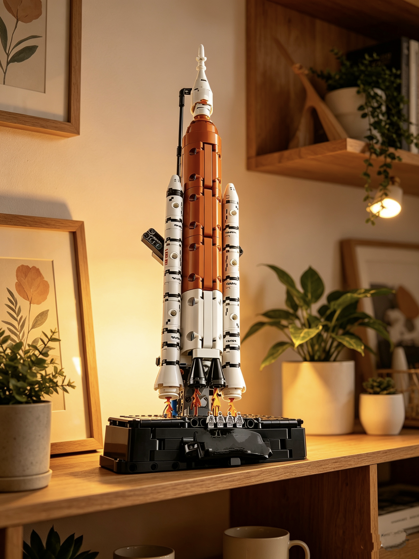 632PCS Space Launch legoed art – Event Launch Party recenzja i cena