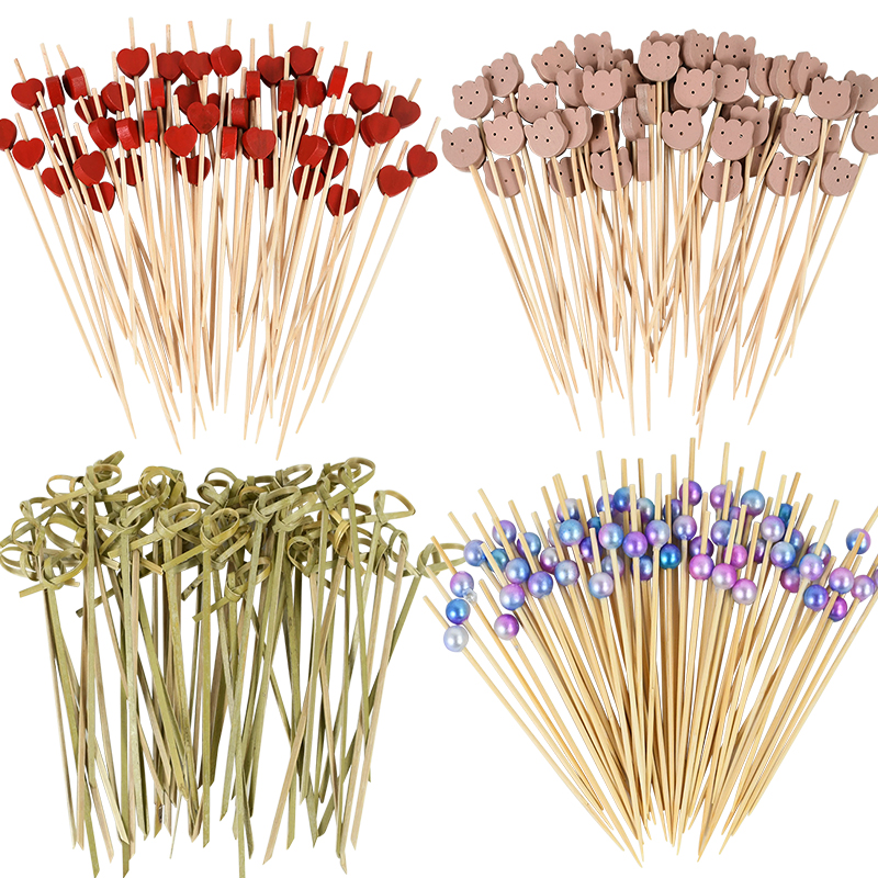 100Pcs Disposable Bamboo Skewe – Centerpiece Stick recenzja i cena