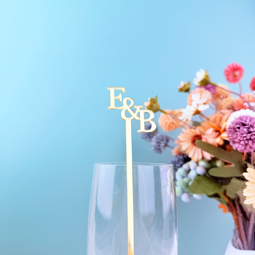 20pcs/50pcs Custom Initial nam – Centerpiece Stick recenzja i cena