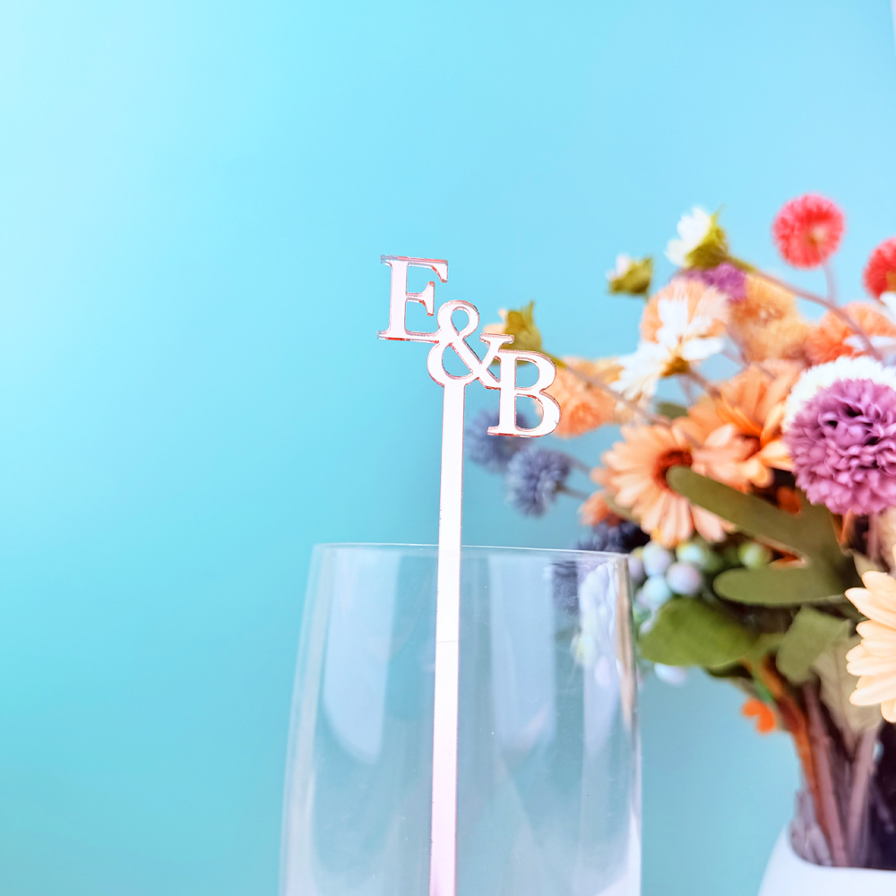 20pcs/50pcs Custom Initial nam – Centerpiece Stick recenzja i cena