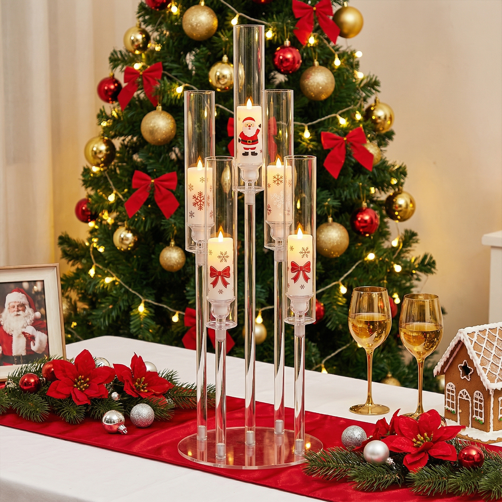20/10PCS 5 Arm Acrylic Candles – Centerpiece Stick recenzja i cena