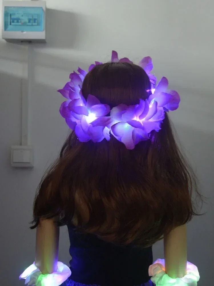 1pcs Women Girl LED Hawaiian L – Event & Party Supply recenzja i cena