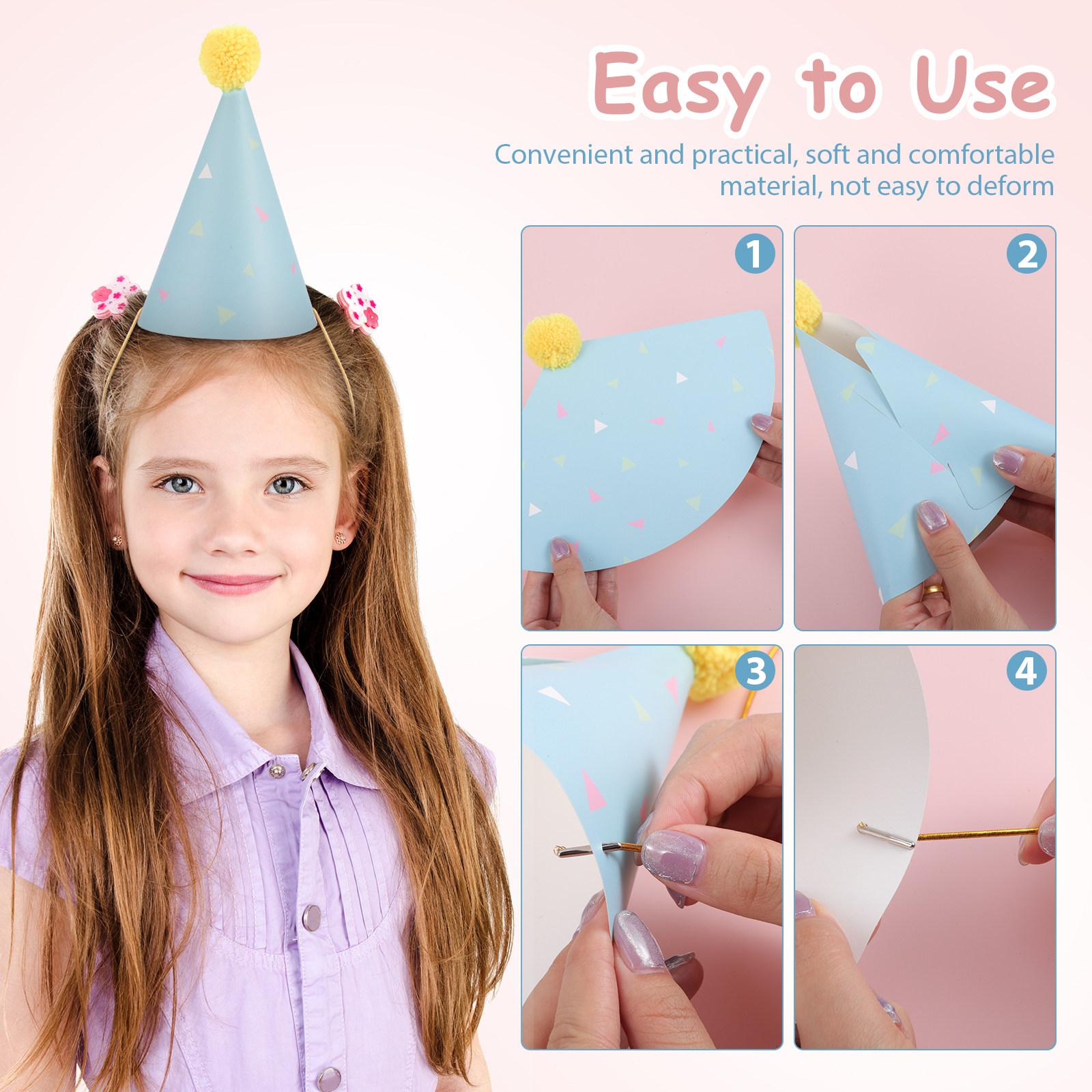 16Pcs Birthday Hats Paper Cone – Party Hat Cone recenzja i cena