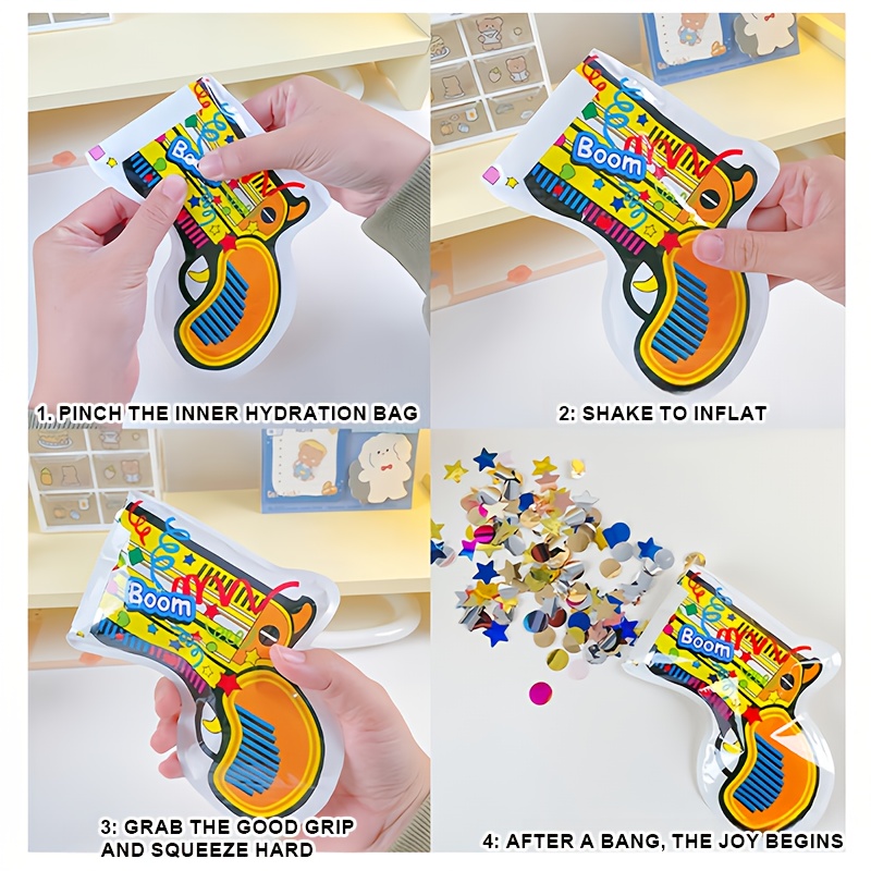 20 Colorful Confetti Poppers,  – Confetti Cannon Tube recenzja i cena