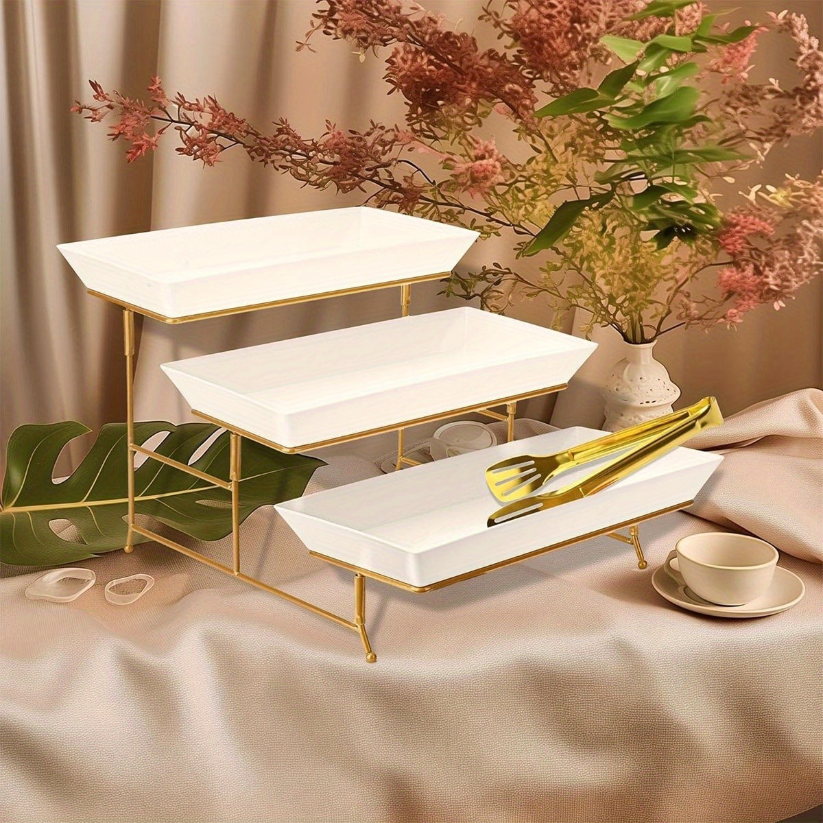 White Tiered Serving Stand + T – Cupcake Stand Tier recenzja i cena