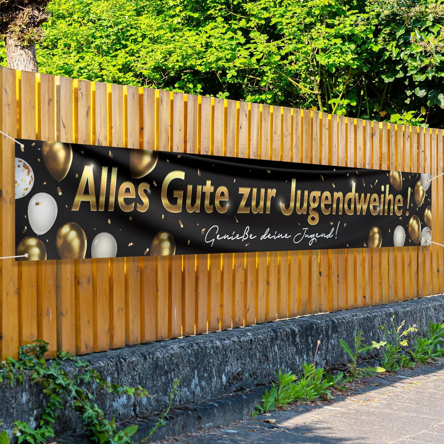 Jugendweihe Deko,Jugendweihe B – Party Banner Gold recenzja i cena