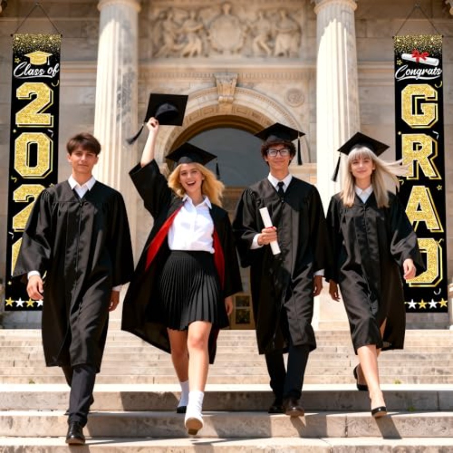 Graduation Decorations 2026 -  – Party Banner Gold recenzja i cena