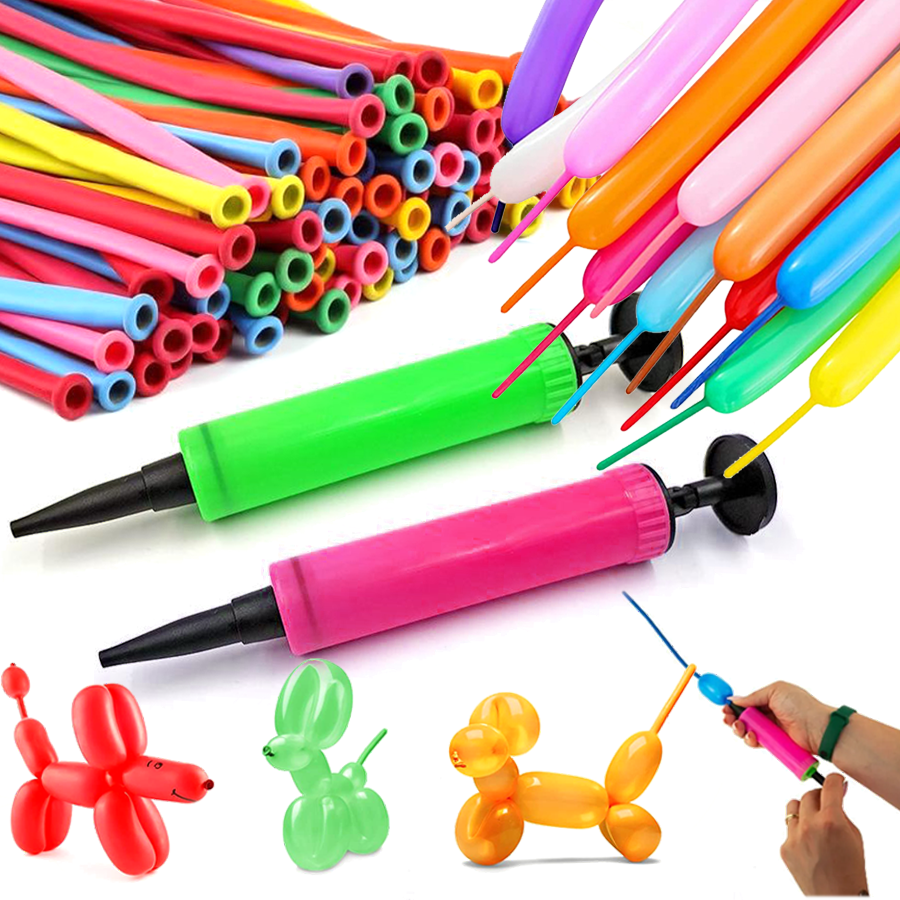 50/101pcs Long Strip Balloon w – Balloon Pump Hand recenzja i cena