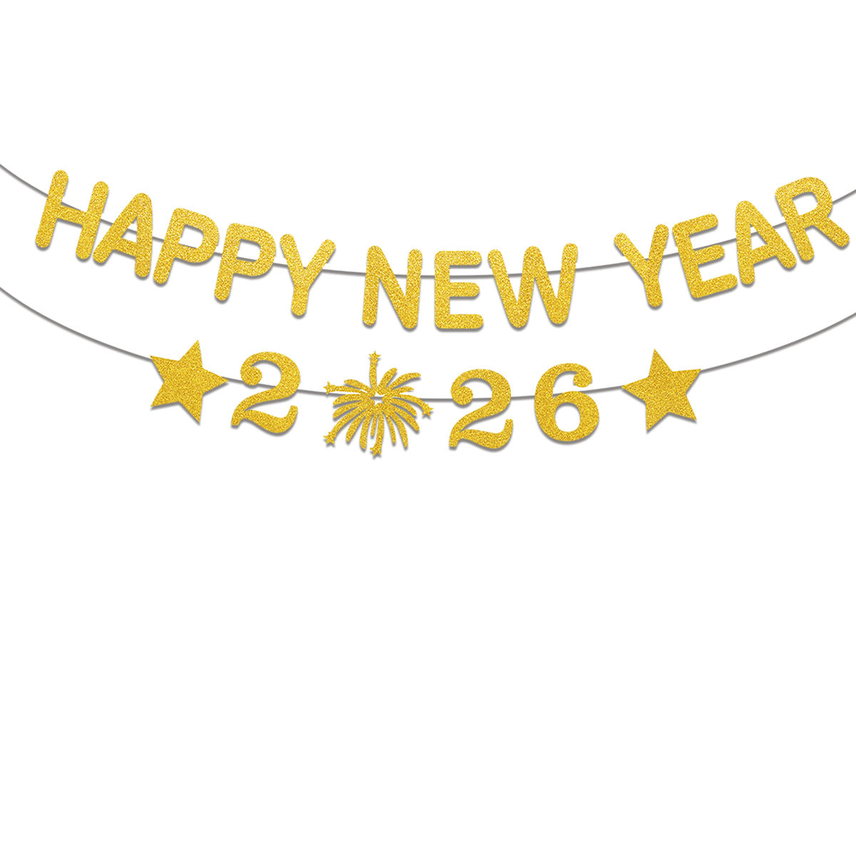 1Set 2026 Happy New Year Decor – Party Banner Gold recenzja i cena